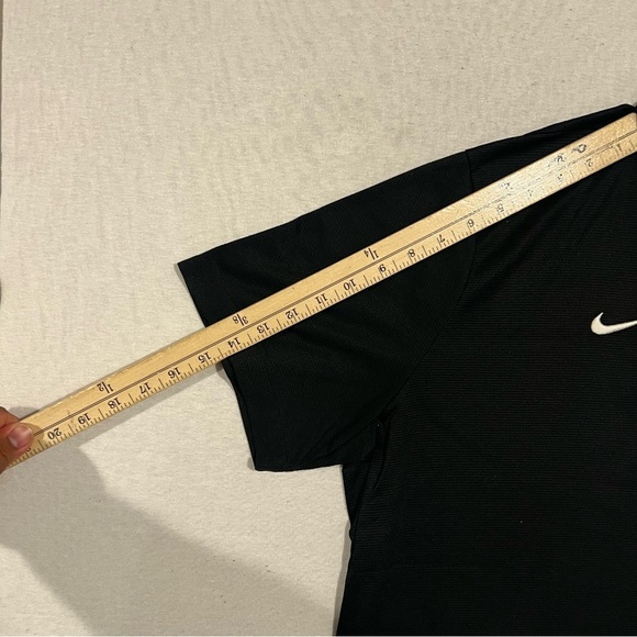 Nike Men Black Standford Tee Shirt 3 Button Dri Fit Size XL - Picture 6 of 10